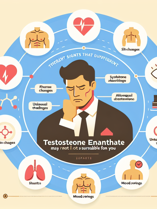 ¿Qué señales indican que Enantato de testosterona no es para ti?