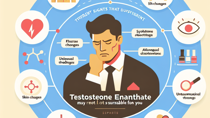 ¿Qué señales indican que Enantato de testosterona no es para ti?