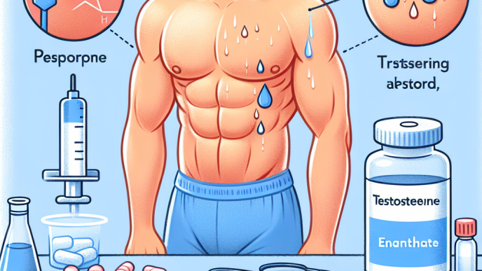 Qué tipo de sudoración indica que Enantato de testosterona está activo