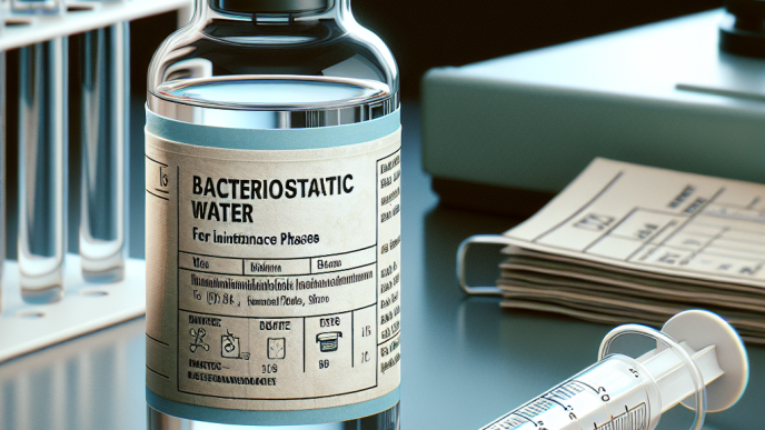 Agua bacteriostática para inyección en fases de mantenimiento