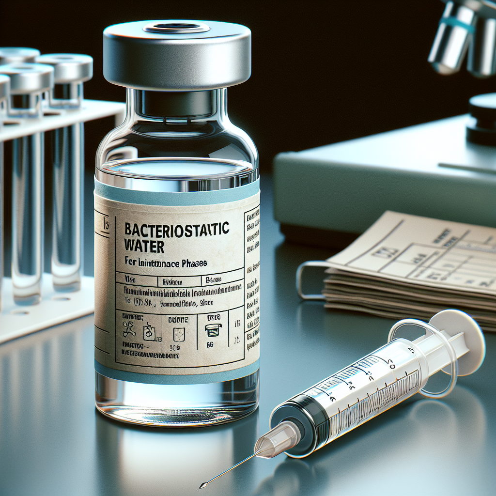 Agua bacteriostática para inyección en fases de mantenimiento