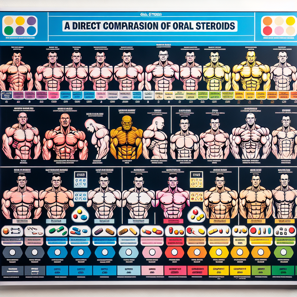 otros esteroides orales: comparativa directa