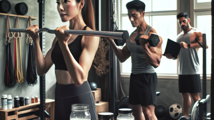 Preparativos para ganar masa muscular en preparación para sesiones fotográficas