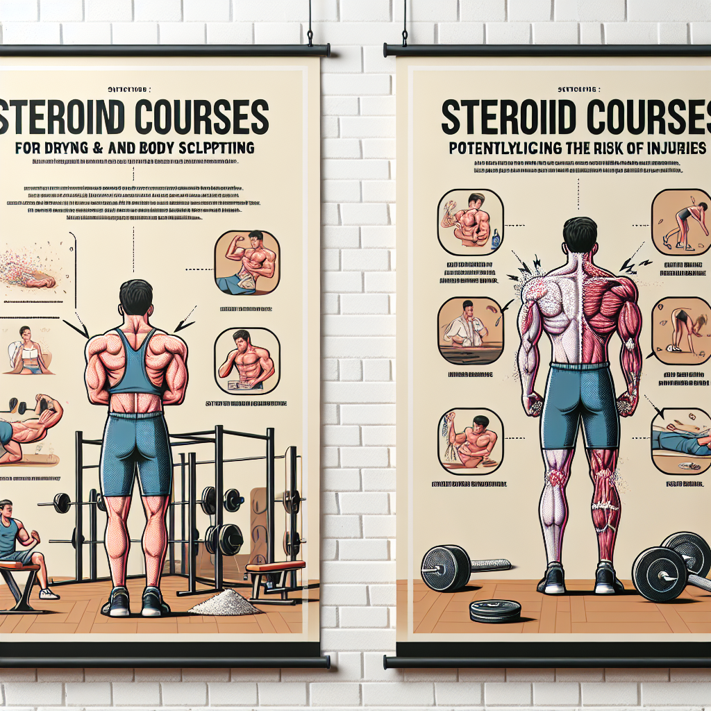 ¿Cursos de esteroides para secado y modelado corporal (aumento de masa magra) puede aumentar el riesgo de lesiones?