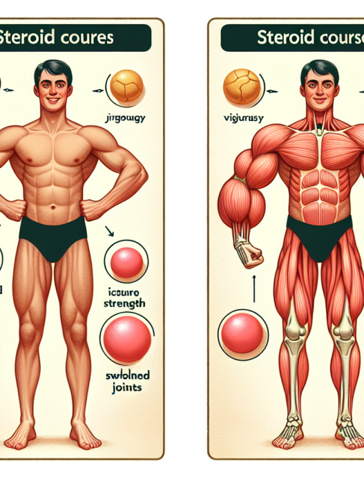¿Puede Cursos de esteroides para aumentar la fuerza causar inflamación articular?