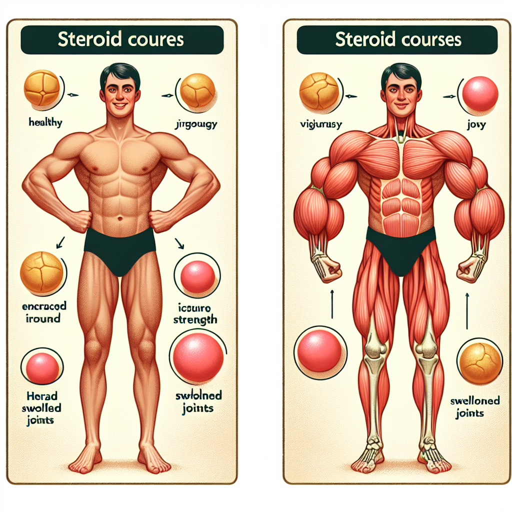 ¿Puede Cursos de esteroides para aumentar la fuerza causar inflamación articular?