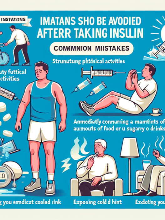 Qué evitar hacer justo después de tomar Insulina