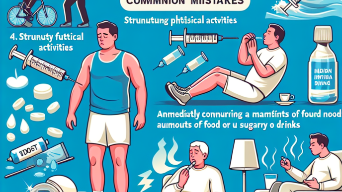 Qué evitar hacer justo después de tomar Insulina