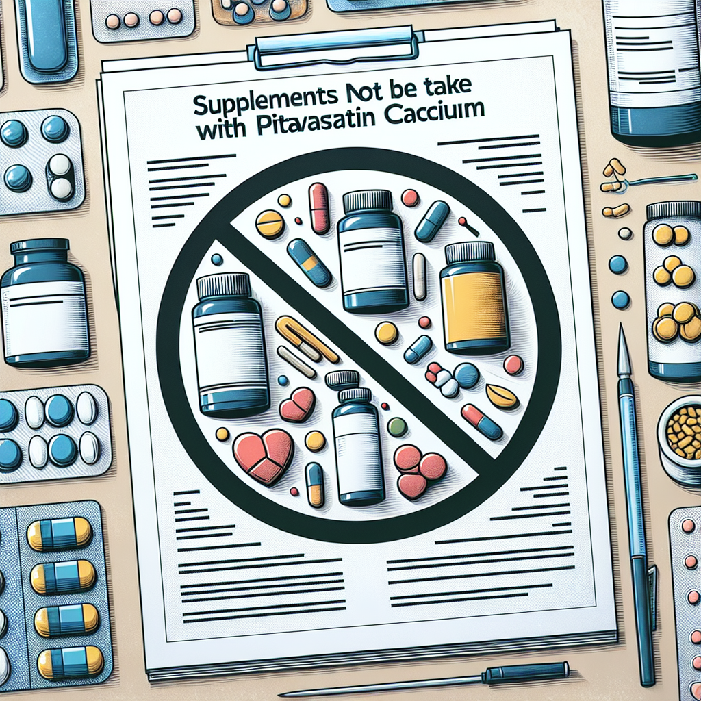 Qué suplementos no deben coincidir con Pitavastatina cálcica